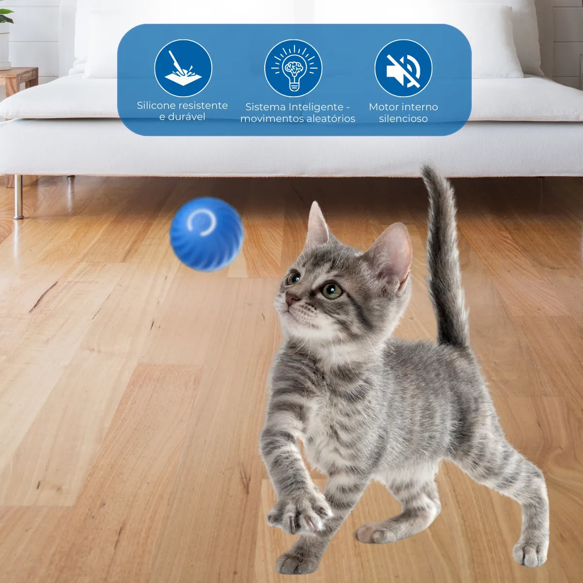 BOLA AUTOMÁTICA ANTI-TÉDIO - Acabou a Culpa de Deixar Seu Pet Sozinho em Casa!