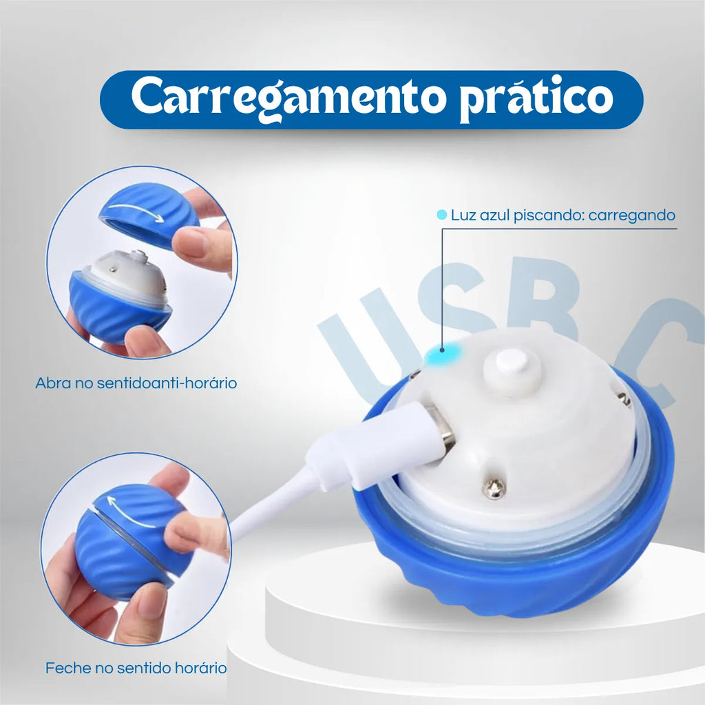 BOLA AUTOMÁTICA ANTI-TÉDIO - Acabou a Culpa de Deixar Seu Pet Sozinho em Casa!